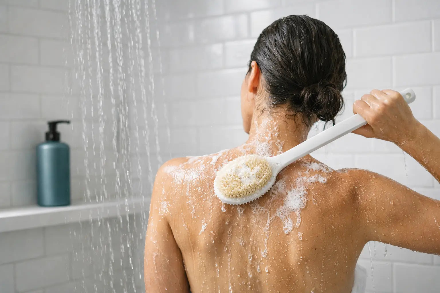 How to Exfoliate Your Back in the Shower