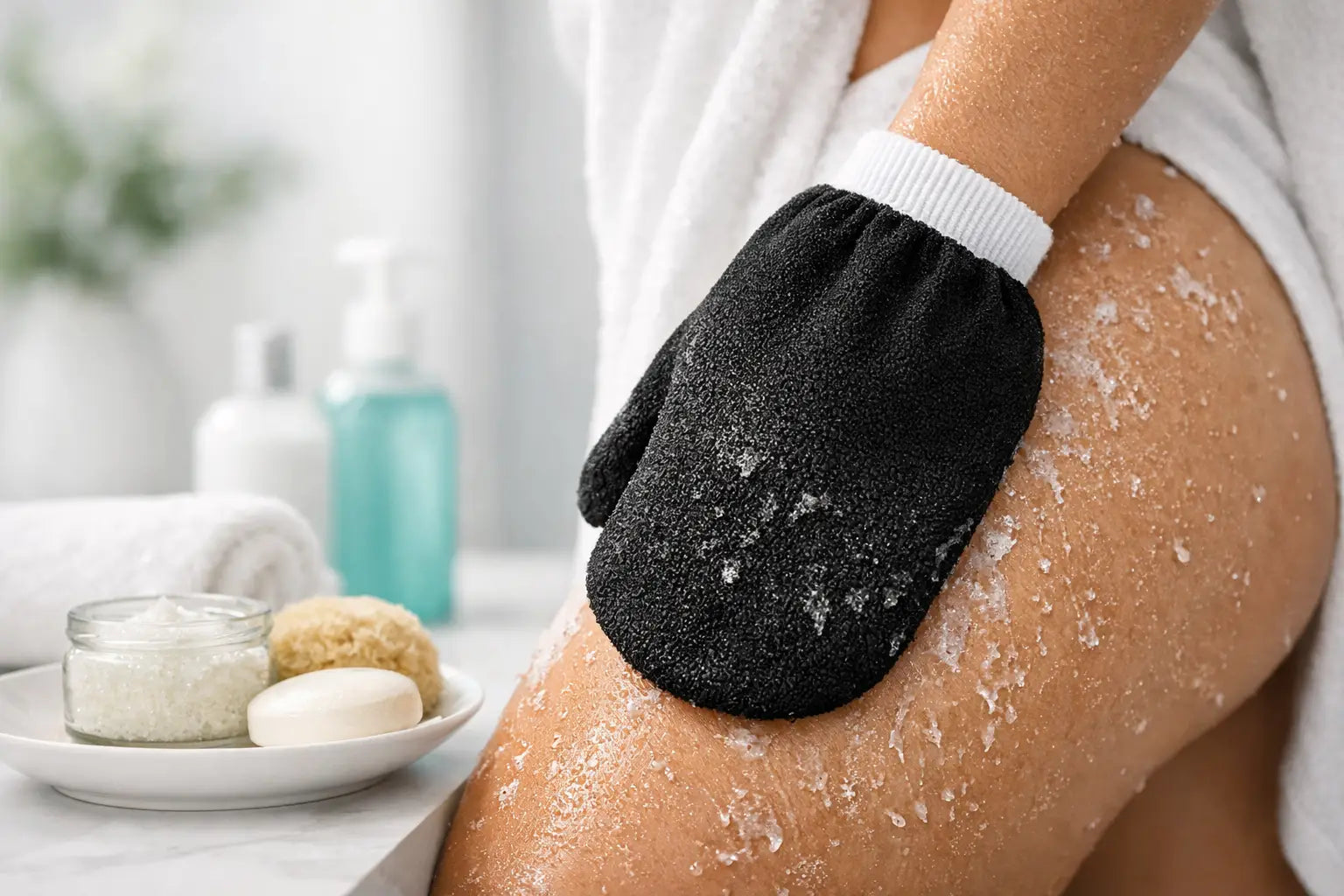 Deep Exfoliating Body Mitt Benefits and Use