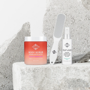 Floded Scrub Sugar Body Scrub & Foot Scrub Set | Smooth Skin USA - Dermasuri