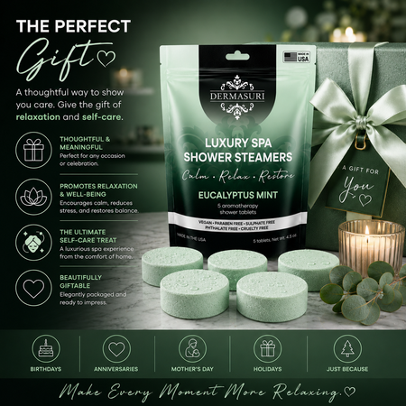 eucalyptus mint shower steamers, shower steamers for sinus relief, cooling shower steamers, aromatherapy shower bombs, spa shower tablets, refreshing shower steamers, shower melts aromatherapy, vegan shower steamers
